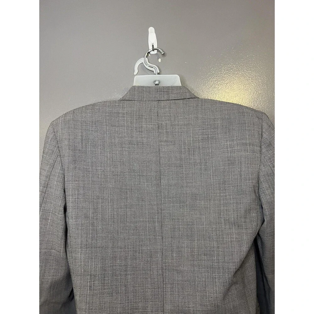Missoni EXAMPLE Suit Jacket Mens 40 Gray Check Two Button Lined Business Italy
